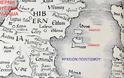 Η ΑΝΔΡΟΣ, η ΛΗΜΝΟΣ και η ΜΙΝΩΑ νησιά μεταξύ Αγγλίας και Ιρλανδίας σε χάρτη του 1541 - Φωτογραφία 1