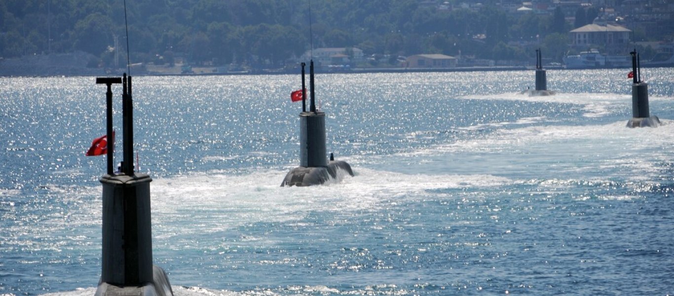 ΕΚΤΑΚΤΟ: Από το Ιόνιο μέχρι ΝΑ του Καστελόριζου έχει απλωθεί ο τουρκικός υποβρυχιακός στόλος - Φωτογραφία 1