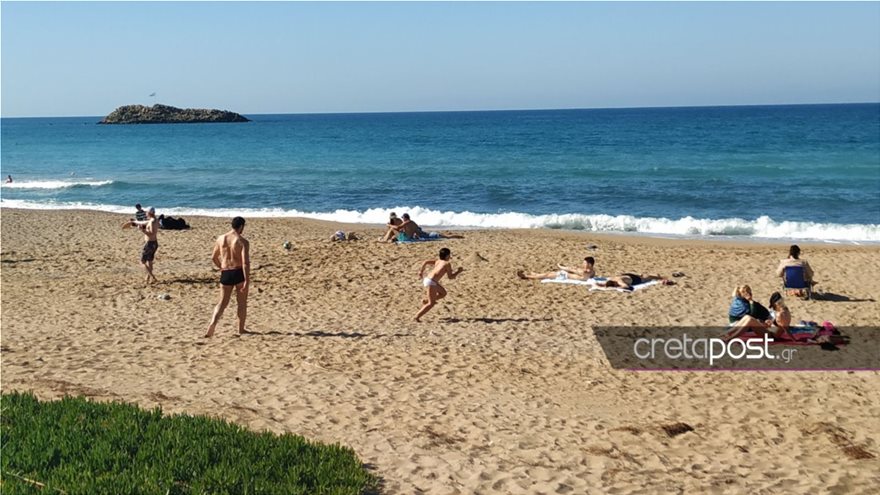 Η καραντίνα πήγε… παραλία στην Κρήτη - Φωτογραφία 3