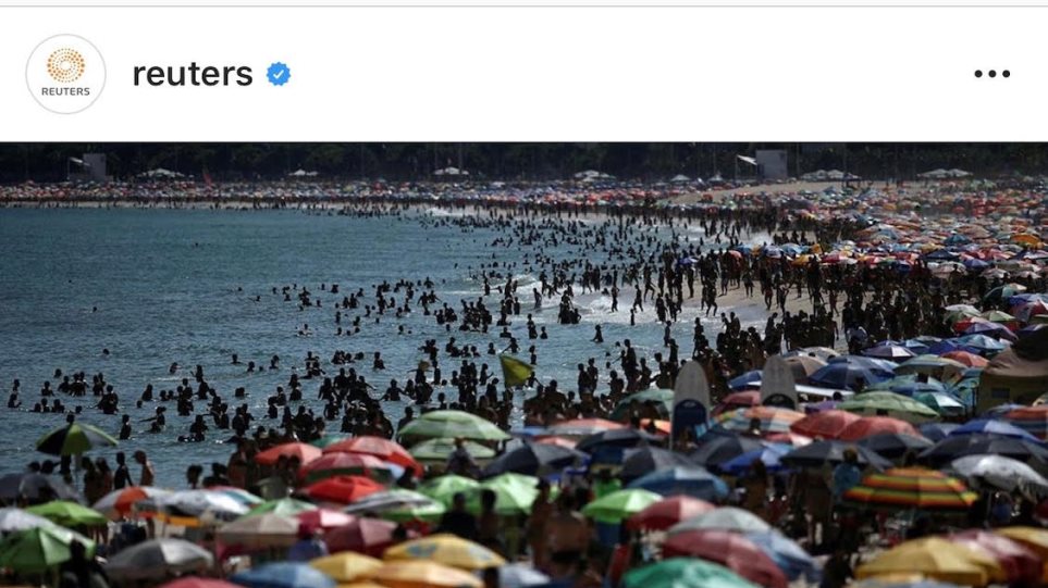 Κορωνοϊός:Βραζιλία - Δεν πέφτει καρφίτσα στις παραλίες - Φωτογραφία 1