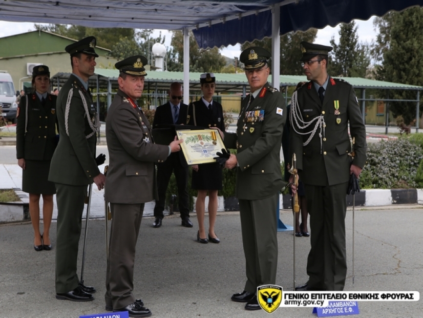 Κύπρος: Παραλαβή καθηκόντων νέου Αρχηγού Εθνικής Φρουράς (ΦΩΤΟ) - Φωτογραφία 1