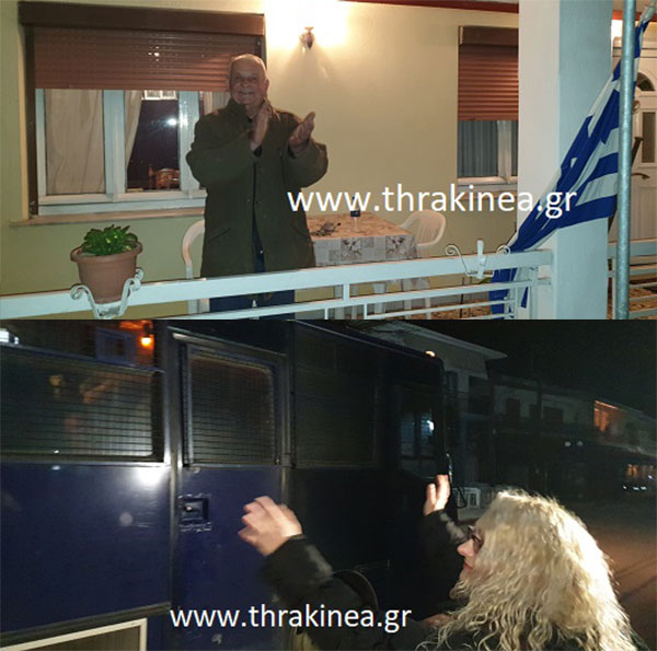 Συγκινητικές στιγμές στις Καστανιές: Οι κάτοικοι ευχαριστούν αυτούς που κρατούν την Ελλάδα όρθια (ΒΙΝΤΕΟ) - Φωτογραφία 1