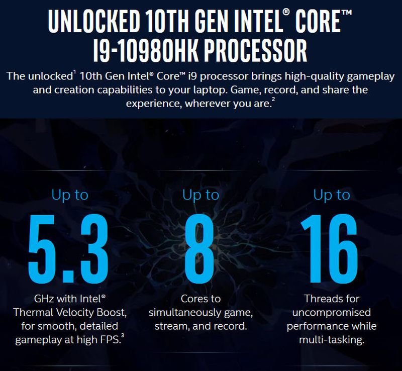 O high end Intel Core i9-10980HK για notebooks - Φωτογραφία 1