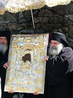 13449 - Φωτογραφίες από την λιτανεία της εφέστιας εικόνας Άξιόν Εστι στην πρωτεύουσα του Αγίου Όρους - Φωτογραφία 1