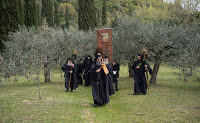 13497 - Ιερά Μονή Χιλιανδαρίου. Κυριακή των Βαΐων, η Θεία Λειτουργία και η Λιτανεία (φωτογραφίες) - Φωτογραφία 1