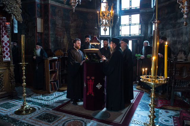 13497 - Ιερά Μονή Χιλιανδαρίου. Κυριακή των Βαΐων, η Θεία Λειτουργία και η Λιτανεία (φωτογραφίες) - Φωτογραφία 16