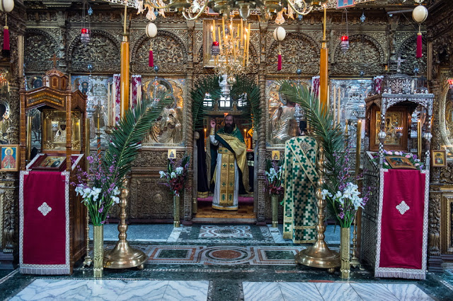 13497 - Ιερά Μονή Χιλιανδαρίου. Κυριακή των Βαΐων, η Θεία Λειτουργία και η Λιτανεία (φωτογραφίες) - Φωτογραφία 19