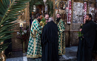 13497 - Ιερά Μονή Χιλιανδαρίου. Κυριακή των Βαΐων, η Θεία Λειτουργία και η Λιτανεία (φωτογραφίες) - Φωτογραφία 3