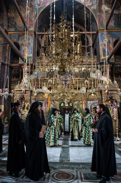13497 - Ιερά Μονή Χιλιανδαρίου. Κυριακή των Βαΐων, η Θεία Λειτουργία και η Λιτανεία (φωτογραφίες) - Φωτογραφία 30