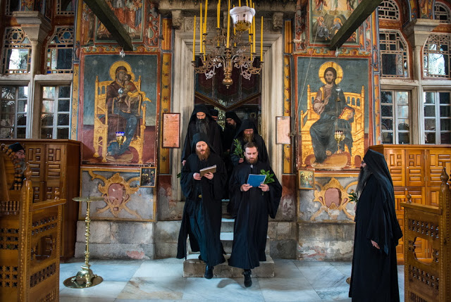 13497 - Ιερά Μονή Χιλιανδαρίου. Κυριακή των Βαΐων, η Θεία Λειτουργία και η Λιτανεία (φωτογραφίες) - Φωτογραφία 31