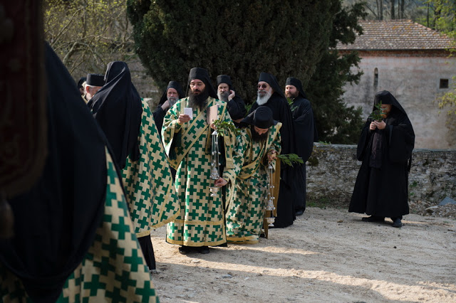 13497 - Ιερά Μονή Χιλιανδαρίου. Κυριακή των Βαΐων, η Θεία Λειτουργία και η Λιτανεία (φωτογραφίες) - Φωτογραφία 41