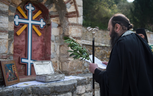 13497 - Ιερά Μονή Χιλιανδαρίου. Κυριακή των Βαΐων, η Θεία Λειτουργία και η Λιτανεία (φωτογραφίες) - Φωτογραφία 43