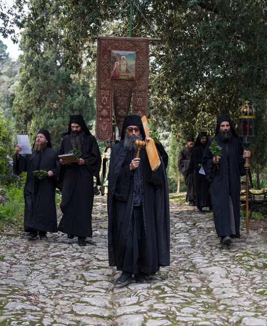 13497 - Ιερά Μονή Χιλιανδαρίου. Κυριακή των Βαΐων, η Θεία Λειτουργία και η Λιτανεία (φωτογραφίες) - Φωτογραφία 58
