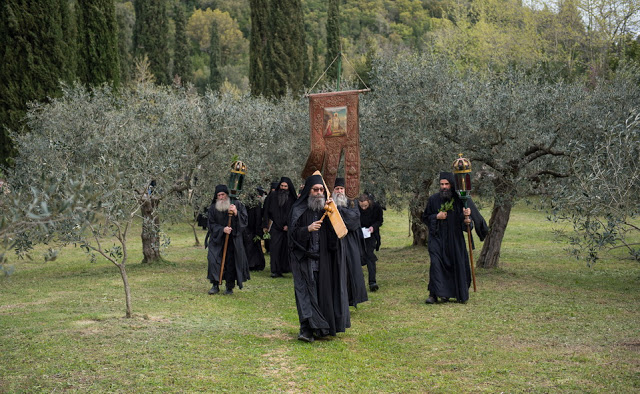 13497 - Ιερά Μονή Χιλιανδαρίου. Κυριακή των Βαΐων, η Θεία Λειτουργία και η Λιτανεία (φωτογραφίες) - Φωτογραφία 65