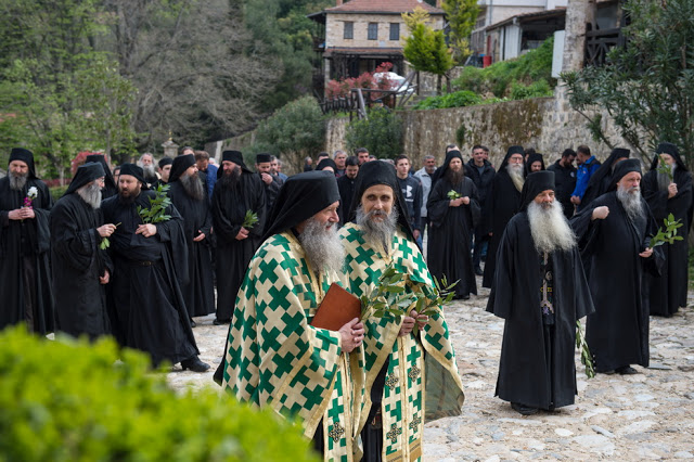 13497 - Ιερά Μονή Χιλιανδαρίου. Κυριακή των Βαΐων, η Θεία Λειτουργία και η Λιτανεία (φωτογραφίες) - Φωτογραφία 73