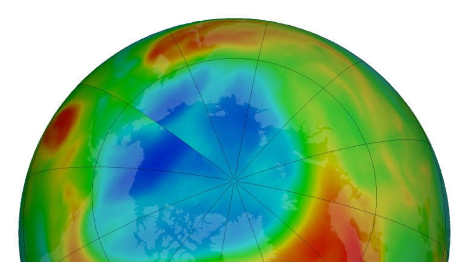 Σε χαμηλό 10ετίας το επίπεδο του όζοντος πάνω από την Αρκτική - Φωτογραφία 1