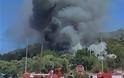 Νέα πυρκαγιά στο ΚΥΤ της Σάμου - Επεισόδια και πετροπόλεμος μεταξύ μεταναστών - Φωτογραφία 2