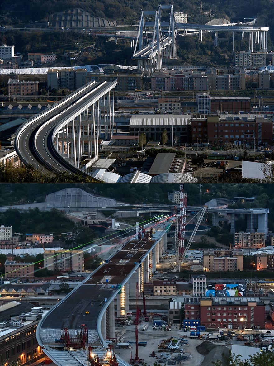 Γέφυρα στη Γένοβα: Σήμερα ολοκληρώνεται η κατασκευή της - Φωτογραφία 5