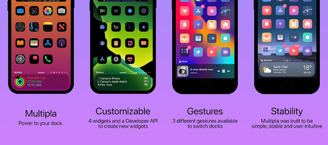 Το Multipla Tweak φέρνει χρήσιμα widget στο Dock Icon του iPhone - Φωτογραφία 3