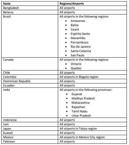 Τουρισμός: Η «μαύρη λίστα» αεροδρομίων της ΕΕ -Οι 34 χώρες υψηλού κινδύνου μετάδοσης, το ελληνικό σχέδιο αποτροπής [πίνακες] - Φωτογραφία 4