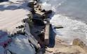 Χαλκιδική: Κατέρρευσε η παραλία της Νέας Ηράκλειας
