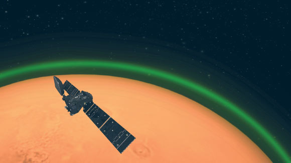 NOMAD-TGO: Πράσινη λάμψη στην ατμόσφαιρα του Άρη - Φωτογραφία 1