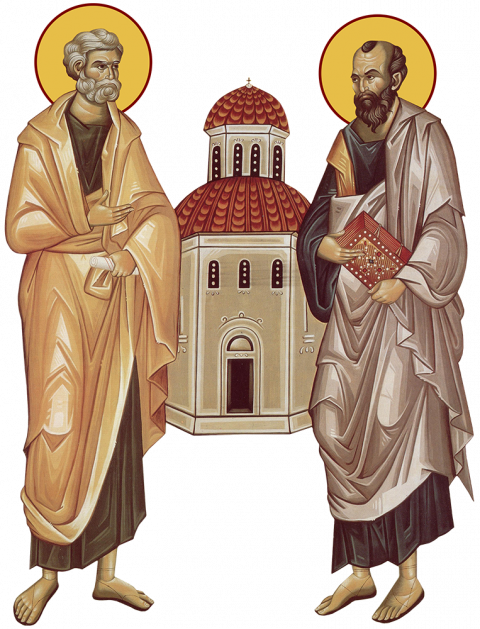Άγιοι των Αποστόλων Πρωτόθρονοι, Πέτρο και Παύλο, πρεσβεύσατε υπέρ ημών των αμρτωλών - Φωτογραφία 1