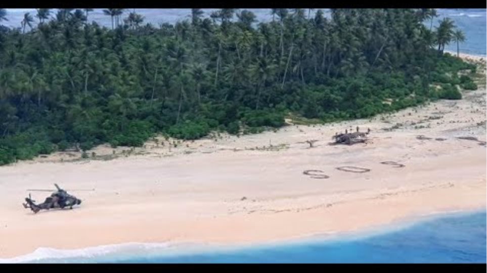 3 ναυαγοί σε νησί του Ειρηνικού σώθηκαν από το... SOS στην άμμο! - Φωτογραφία 2