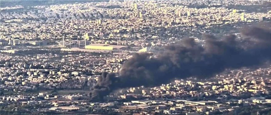 Μεγάλη φωτιά στη Μεταμόρφωση - Κλειστή η Αθηνών-Λαμίας - Φωτογραφία 7