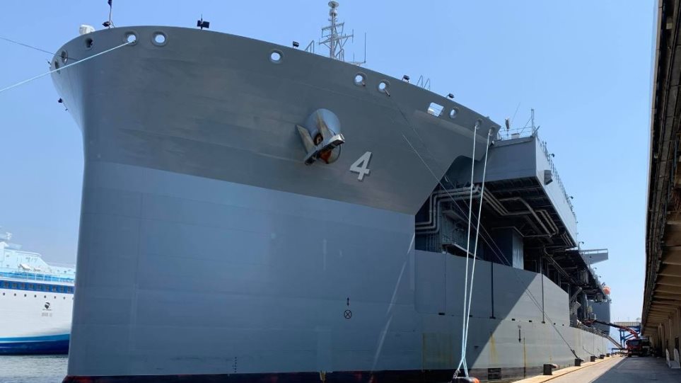 Στην Ελλάδατο ελικοπτεροφόρο-γίγας USS Hershel “Woody” Williams (βίντεο) - Φωτογραφία 1