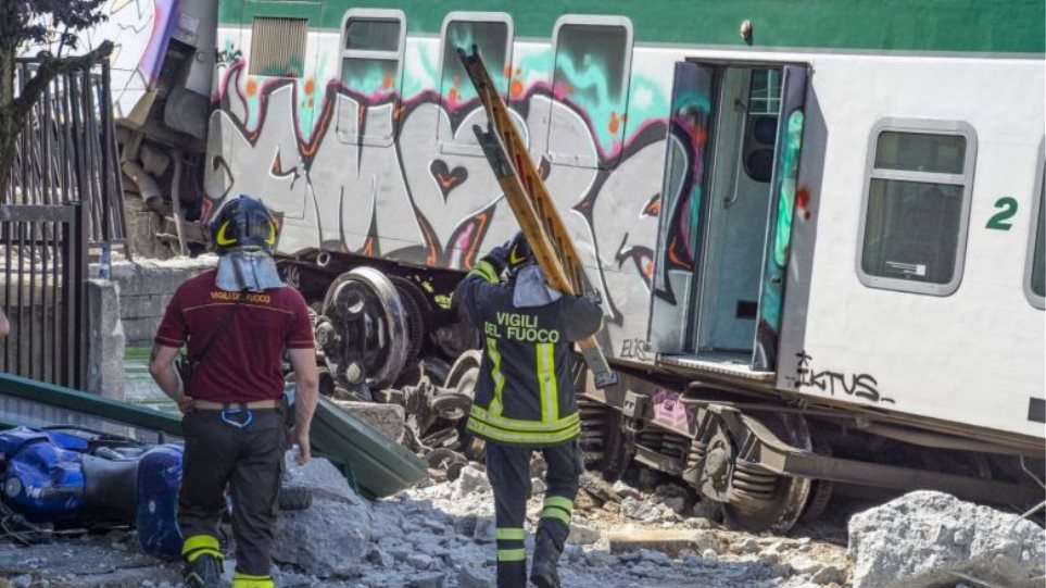 Ιταλία: Εκτροχιασμός τρένου, τρεις τραυματίες - Χωρίς οδηγό η αμαξοστοιχία για επτά χιλιόμετρα - Φωτογραφία 1