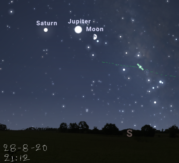 Σελήνη, Κρόνος, Δίας και τηλεσκόπιο Hubble απόψε στον νυχτερινό ουρανό - Φωτογραφία 1