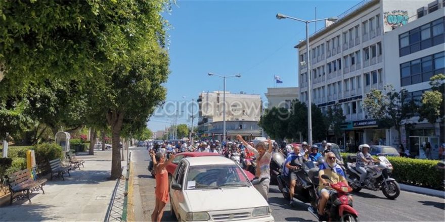 Μηχανοκίνητη πορεία στα Χανιά - Διαμαρτύρονται για τα μέτρα (βίντεο) - Φωτογραφία 7