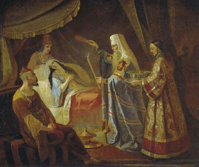 Ο Άγιος Αλέξιος Μόσχας θεραπεύει την σύζυγο του Χάνου, Ταϊντουλά, από σοβαρή ασθένεια (1359) - Φωτογραφία 2