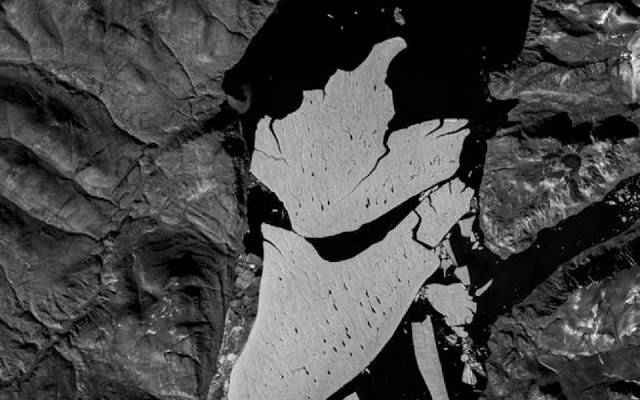 Κλιματική αλλαγή. Αποκόπηκε στην Γροιλανδία πάγος στο μέγεθος της Ιθάκης - Φωτογραφία 1