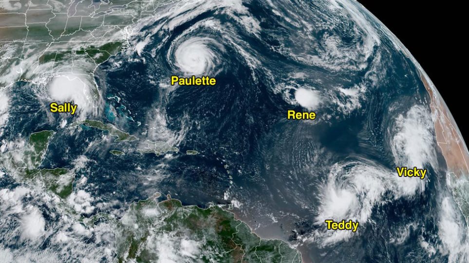 Πέντε κυκλώνες τρομάζουν τις ΗΠΑ - Η Σάλι φτάνει ανέμους 150 χλμ/ώρα - Φωτογραφία 1