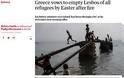 Χρυσοχοΐδης στον Guardian: Η Λέσβος θα έχει αδειάσει από μετανάστες μέχρι το Πάσχα