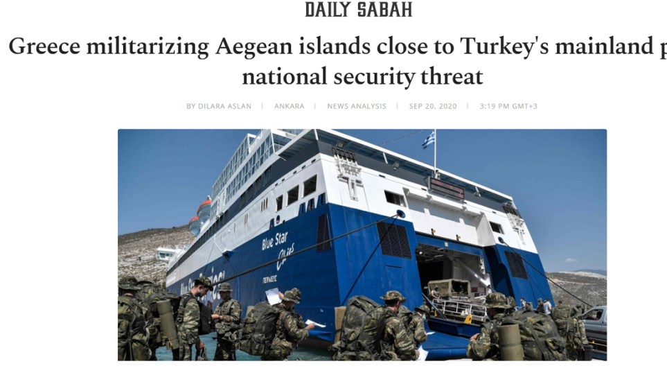 «Αποστρατικοποίηση» των νησιών του Αιγαίου ζητούν οι «θεωρητικοί» της Γαλάζιας Πατρίδας - Φωτογραφία 1