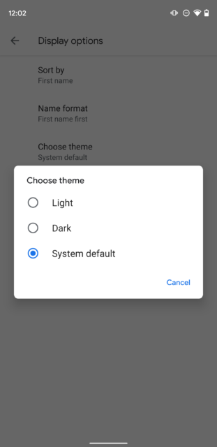 ΟΙ ρυθμίσεις dark mode στην εφαρμογή κλήσεων του Android - Φωτογραφία 1