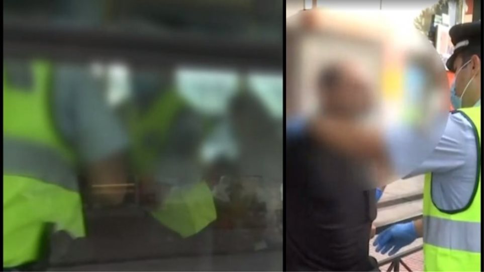 Έβγαλαν σηκωτό άνδρα από λεωφορείο επειδή δεν φορούσε μάσκα –βίντεο - Φωτογραφία 1