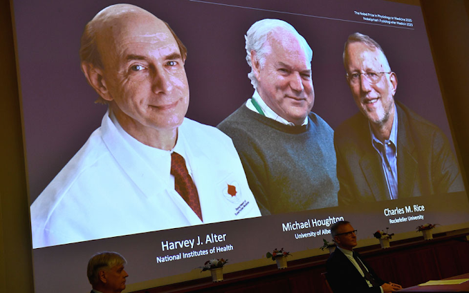 Νόμπελ Ιατρικής: Σε τρεις επιστήμονες για το έργο τους πάνω στην Ηπατίτιδα C - Φωτογραφία 1