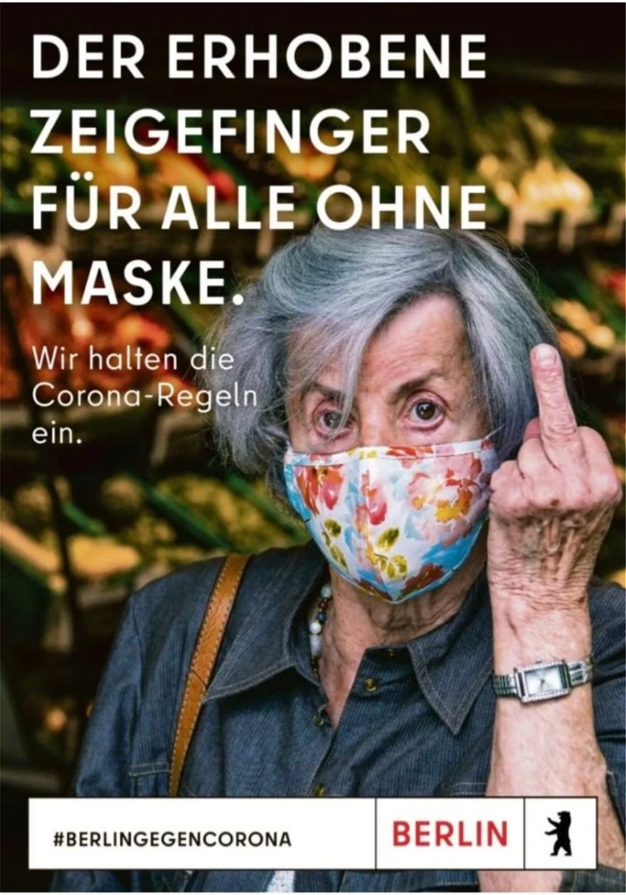 Βερολίνο υψώνει το μεσαίο δάκτυλο στους αρνητές της μάσκας - Φωτογραφία 2