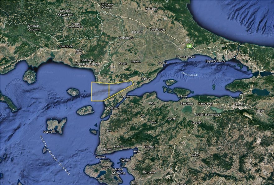 Συνεχίζουν τις προκλήσεις οι Τούρκοι: Τρεις νέες Navtex σε Αιγαίο και Μεσόγειο - χάρτες - Φωτογραφία 4
