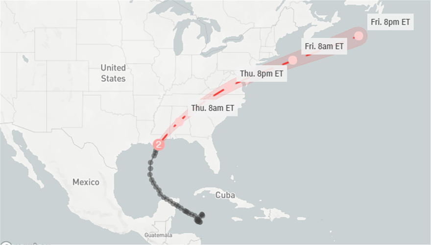 ΗΠΑ: Ο τυφώνας Ζέτα... χτυπάει με ανέμους 200 χιλ/ώρα τις ακτές της Λουιζιάνας - Φωτογραφία 2