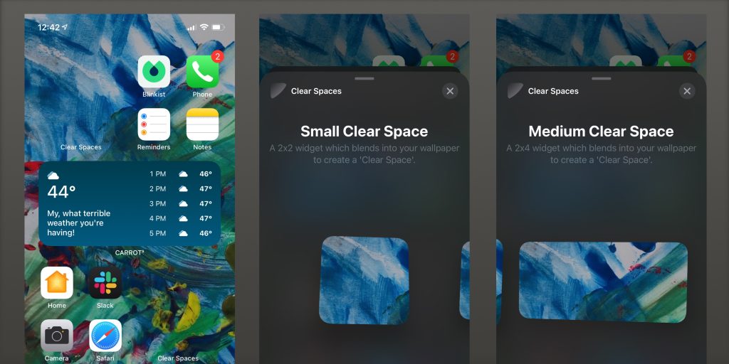Clear Spaces: ΠΩΣ θα έχεις transparent widgets στην homescreen του iOS 14 - Φωτογραφία 1