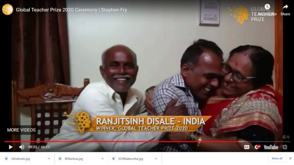 Το «Νόμπελ Διδασκαλίας» σε Ινδό δάσκαλο που αποφάσισε να το μοιραστεί με τους άλλους 9 φιναλίστ συναδέλφους του - Φωτογραφία 1