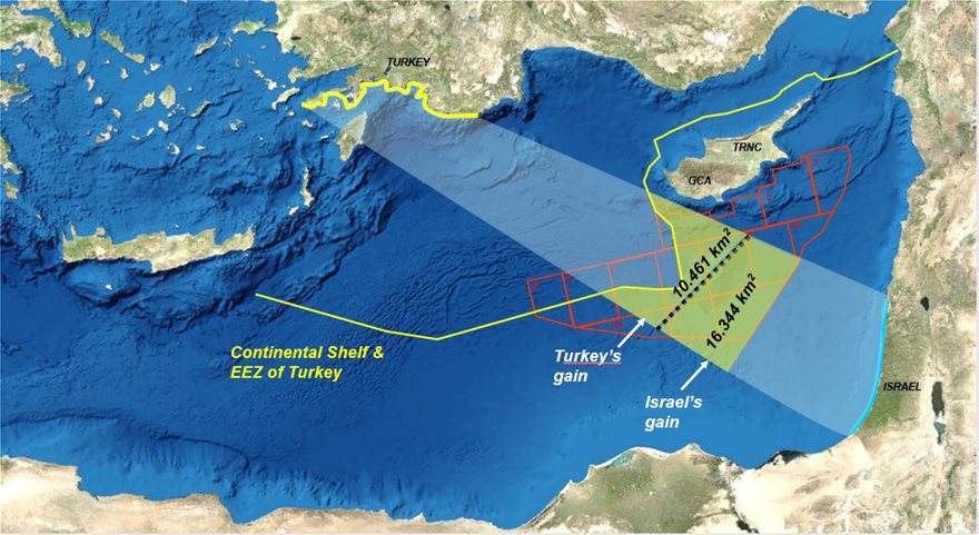 Νέος χάρτης από τον Ερντογάν – Εξαφανίζει Ρόδο-Κύπρο και θέλει ΑΟΖ με το Ισραήλ - Φωτογραφία 4