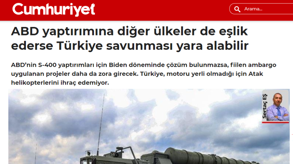 Τζουμχουριέτ: Αν κι άλλες χώρες ακολουθήσουν το εμπάργκο των ΗΠΑ, θα υπάρξει πρόβλημα στην Τουρκία - Φωτογραφία 1