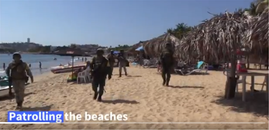 Στρατός στις παραλίες του Ακαπούλκο για την τήρηση των μέτρων - Φωτογραφία 2