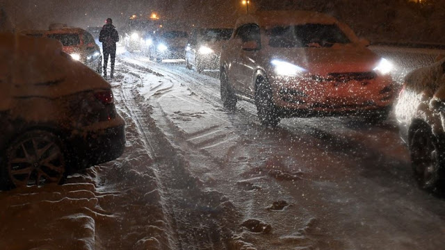 Ισπανία: Χάος χιονιού έχει προκαλέσει η καταιγίδα Φιλομένα - Φωτογραφία 1